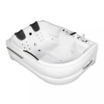 Wellis Dublo E-Max aszimmetrikus hidromasszázs kád, 180x130 cm-es méretben csapteleppel (WK00005-7) - leziter