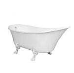 Kerra Antica szabadon álló kád fehér lábakkal és leeresztővel (ANTICA_ABI) - leziter