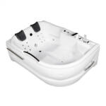 Wellis Dublo Hydro aszimmetrikus hidromasszázs kád, 180x130 cm-es méretben csapteleppel (WK00005-2) - leziter