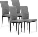 Homelux 4 db szürke étkezőszék szürke (KJC266-1_GRAY) - leziter