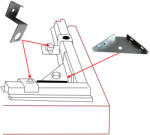 Leziter Rögzítő szett kerti szerszámtároló házakhoz (FS-01) - leziter