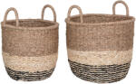 House Nordic Lima kosarak, tengeri fű, natúr/barna/fekete, 2db (4401536) - leziter