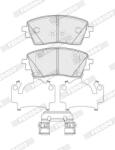FERODO set placute frana, frana disc FERODO PREMIER ECO FRICTION FDB5632 (FDB5632)