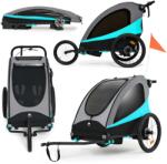 Kinderkraft Sétáló babakocsi Nava kerékpár utánfutó Kinderkraft (KSNAVA00BLU0000)