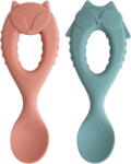 Tidy Tot Set lingurite din silicon - Bufnita & vulpita (EDUC-TSPSP) Scaun de masa bebelusi, inaltator