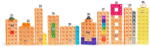 Hand2Mind MathLink®Cubes Numberblocks in romana Set de activitati de la 21 - 30 (EDUC-HM96321-EDU) Jucarii de constructii magnetice
