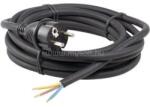 ANCO 321659 H05RR-F 10A 250V 3x1.0 mm2 3m fekete szerelhető vezeték gumi csatalkozóval (ANCO_321659) (ANCO_321659)
