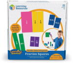 Learning Resources Set magnetic cu fractii - Patrate (EDUC-LER1617)