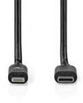 Nedis CCGL39650BK10 Lightning kábel 1 M Fekete (CCGL39650BK10)