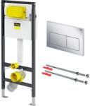 Viega Prevista Dry WC szerelőelem 1120x490mm (771973)+Visign for Life 5 működtetőlap(773731)+2db rögzítőkészlet (678630) (793388)