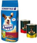 Chappi Hrană uscată pentru câini cu carne de vită, păsări și legume 13, 5 kg + Hektor Mix de arome 2x1240 g
