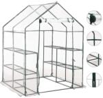 vidaXL melegház 8 polccal 143 x 143 x 195 cm 46914 (46914VidaXLVidaXL)
