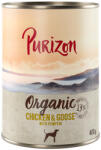 Purizon 6x400g Purizon Organic Csirke, liba & sütőtök nedves kutyatáp