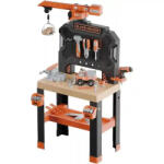Smoby Black & Decker Bricolo Builder játék szerelőasztal 87db kiegészítővel és daruval (7600360741) - morzsajatekbolt
