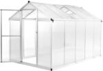 vidaXL Alumínium melegház 302 x 190 x 195 cm 11, 19 m³ (45215) (45215VidaXLVidaXL)
