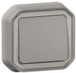 Legrand 069811L Plexo 55 süllyesztett váltókapcsoló 10A, összeszerelt, szürke (069811L)