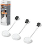 OSRAM Pultvilágító LED lámpa, 6, 5 cm, 3 darabos, fehér - Osram Undercabinet Spot Puck, 3000 K, 250 lm, 3 W, 220-240 V (4099854462412)