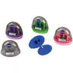 Centrum Hegyező 2 lyukú műanyag tartályos 5, 5x3x5 cm vegyes színek (89504) (89504)