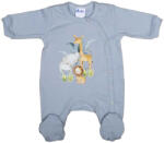 Asti Vékony, pamut, elöl patentos kisfiú rugdalózó Szafaris mintával