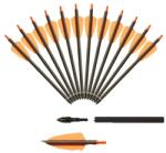  Szénszerkezeti nyílcsavarok, 75/15 hüvelyk, 2 lapát, 7, 5 hüvelyk 24 órás narancs