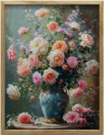  FESTÉS VÁSZRA IDŐTLEN VIRÁGCSOKOR KERET NÉLKÜL 50x70 CM