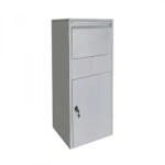  Csomagtároló szekrény csomagbox ezüst 46x45x140 cm 60924