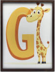  FALI PLAKÁT FAKERETBEN G BETŰ ZSIRÁFAL 70x100 CM