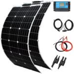 Rugalmas napelemkészlet, 24% -os hatékonyság, vízálló és tartós, 12v 24 V 200W készlet