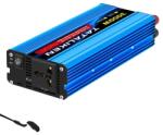  Power Inverter, tiszta szinuszhullám, univerzális aljzat, 12V3000W 220V