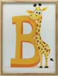  Vászonfestmény Nevető Zsiráf B Betűből 70x100 Cm Keret Nélkül