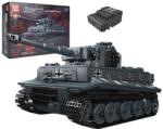 Mold King Távirányító katonai tigristartály, 800+ építési darab, környezetbarát anyagok, Tigrisótartály