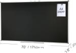  Palatábla 70 x 40 hüvelyk, tartós fémszerkezet, mágneses kialakítás, 70x40in