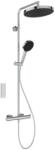 Ideal Standard Ceratherm T125+ - Set de duș cu termostat, diametru 30 cm, 3 jeturi, crom A7689AA (A7689AA)