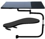  Teljes mozgásszék -bilincs billentyűzet tartó, állítható kialakítás, csukló tartópárna, fekete