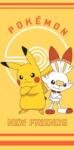 Kaptan Pokémon Pikachu és Scorbunny - törölköző gyerekeknek (005571-010)