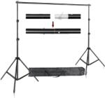  Fotóstúdió Háttér Állvány Szett - 2.6m x 3m, Állítható - pepita - 37 028 Ft