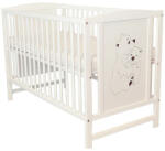 Bobas Fashion Bajka fehér 60*120 cm kiságy - Ölelő macik