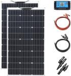 Rugalmas napelemes panel 200W, nagy hatékonyság akár 23%, könnyű kialakítás, 12 V 200 W -os készlet