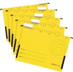Herlitz Set de dosare pentru fișet Herlitz Easy Orga - Cu formă de V și opritor, galbeni, 5 buc (5874771)