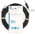 Nedis CAGL22000BK50 cablu audio stereo, mufă jack 3, 5 mm - mufă jack 3, 5 mm, 5m (CAGL22000BK50)