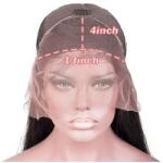  Csipke elülső paróka, HD átlátszó csipke, brazil csont egyenes, 13x4 paróka, 22 hüvelyk, 180%