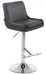  Club elegáns bárszék műbőr szürke - króm 307564