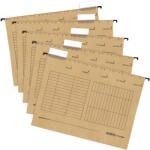 Herlitz Set de dosare pentru fișet Herlitz Easy Orga - Cu formă de V, maro, 5 buc (5874458)