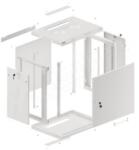 Lanberg Rack Lanberg WF01-6412-00S, 19inch, 12U, 600x450mm, Grey (WF01-6412-00S)