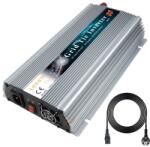  Rácsdarab -napelemes inverter, 1000W teljesítményű teljesítmény, MPPT technológia, Ezüstös 1000w, 220 V -os, 36 V (22-50 V)