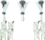  Teleszkópos esküvői háttérállvány, nagy teherbírású, 20 láb x 10 láb, XXL, Tejfehér