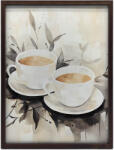  Plakát Falra Arany Keretes Kávé Egyszerűség 60x90 Cm