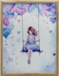  Festés Vászon Lila Joy Keret Nélkül 70x100 Cm Premium