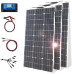  Rugalmas napelemkészlet, nagy hatékonyságú monokristályos, vízálló kialakítás, 300W -os készlet