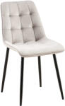 Loraville Gifford bársony étkezőszék szürke-fekete 324693 - pepita
